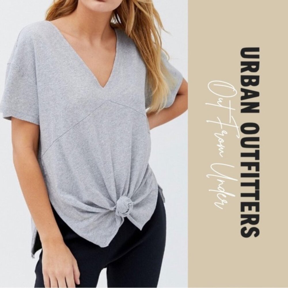 Urban Outfitters X Out From Under | Gray Knotted Tunic Top | Size Medium